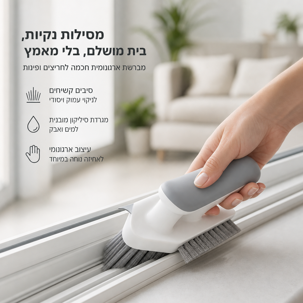 CLARIS™ - מברשת ניקוי לחריצים ומסילות